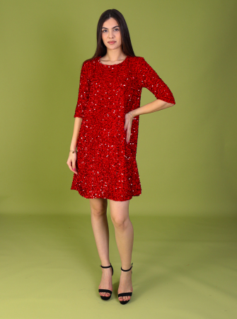 Rochii din Catifea - Rochie SONIA, din Paiete si Catifea, Engros