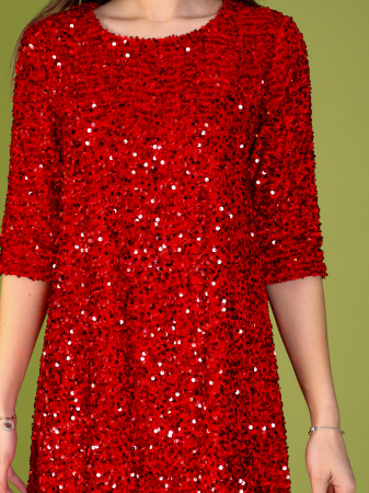 Rochie SONIA, din Paiete si Catifea, Engros [1]