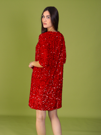 Rochie SONIA, din Paiete si Catifea, Engros [2]