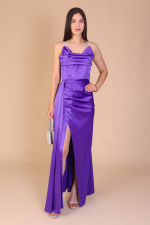 Rochii de Ocazie - Rochie TEO din Tafta, cu Bretele, Engros