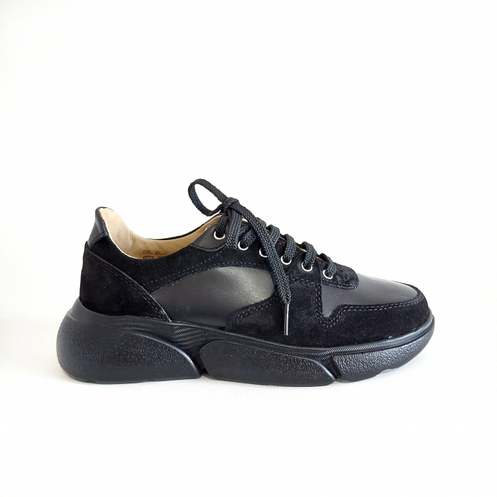 Adidas Arya negru  din piele naturala [2]