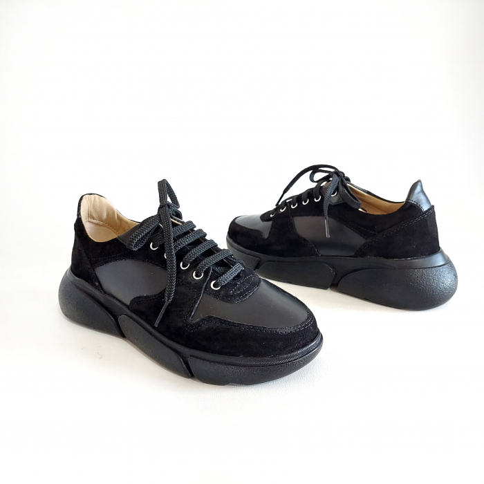 Adidas Arya negru  din piele naturala [3]