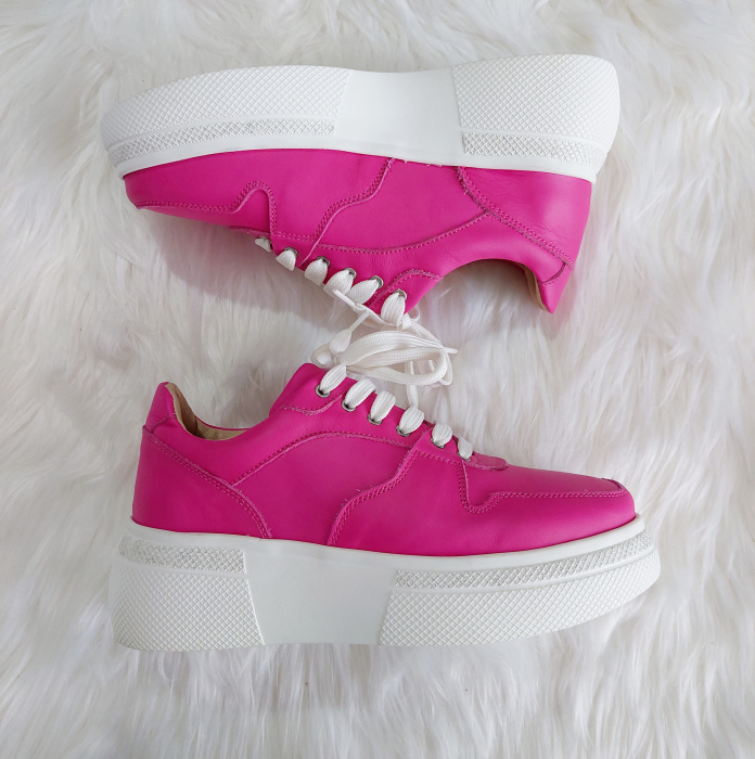 Adidas din piele naturala Asty fuxia [3]