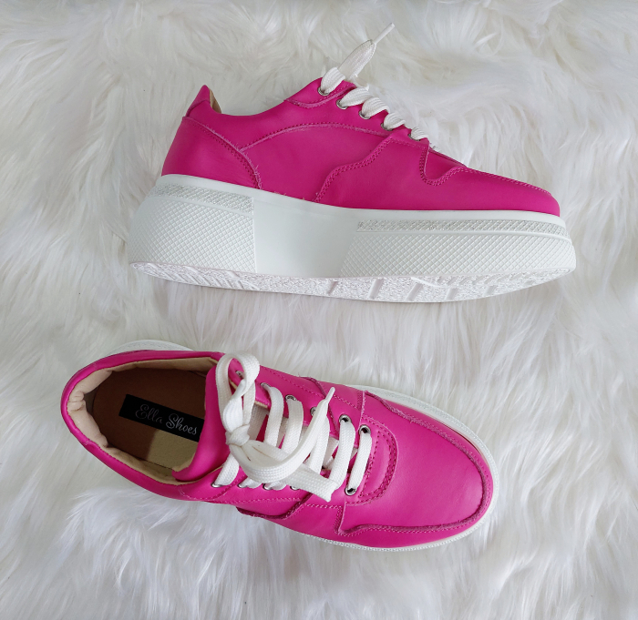 Adidas din piele naturala Asty fuxia [2]