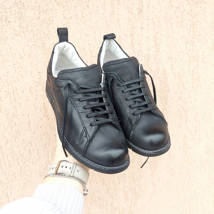 Adidas negru  din piele naturală [2]