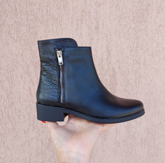 Botine Arizona piele naturala imprimeu croco [3]