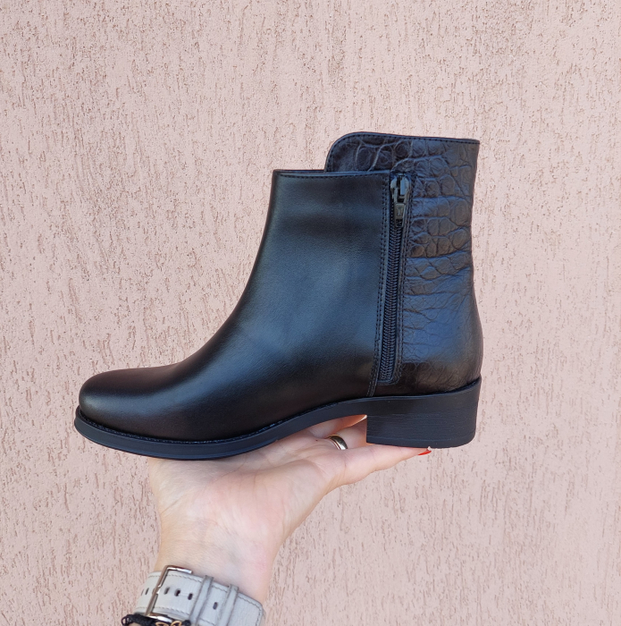 Botine Arizona piele naturala imprimeu croco [4]
