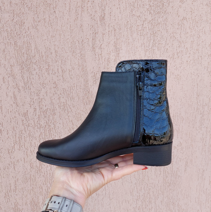 Botine Arizona piele naturala imprimeu croco [2]