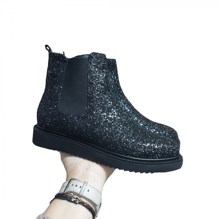 Botine din gliter cu elastic [2]