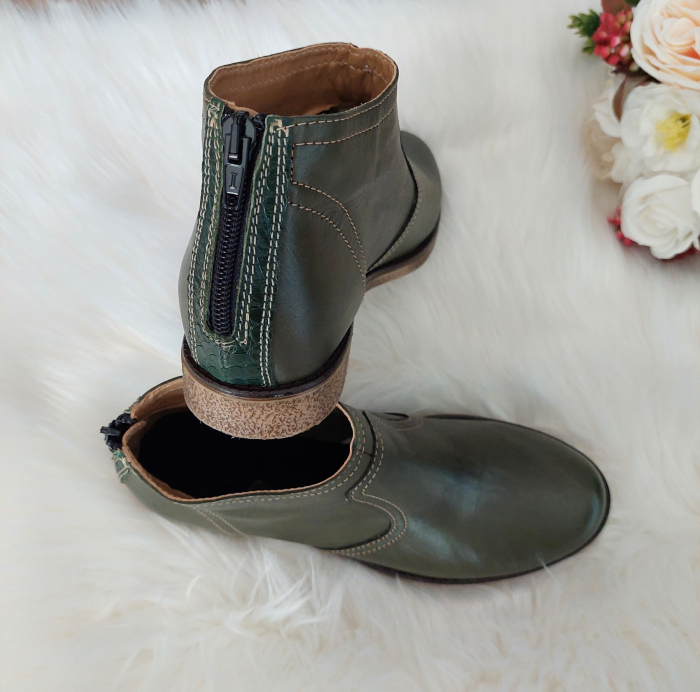 Botine din piele naturala Dili [4]