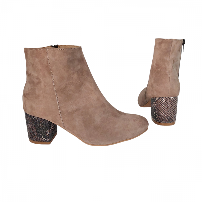 Botine KETRIN din piele întoarsă [3]