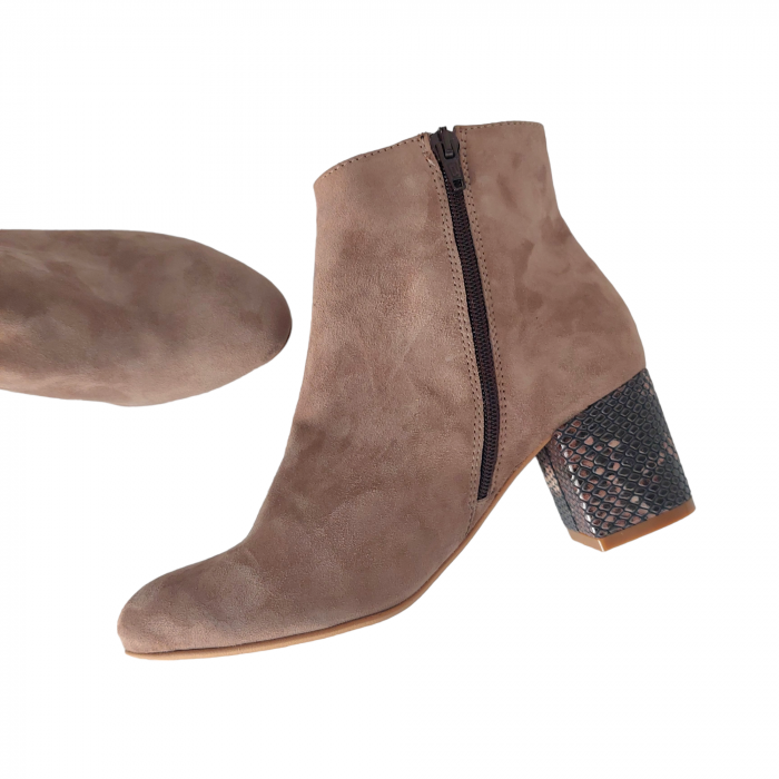 Botine KETRIN din piele întoarsă [4]