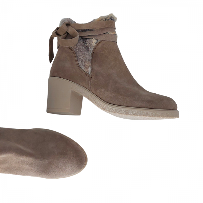Botine KETRIN din piele intoarsa - guler blana [3]