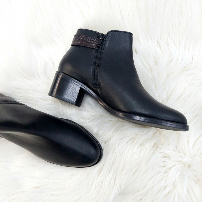Botine scurte toc gros piele naturala [2]