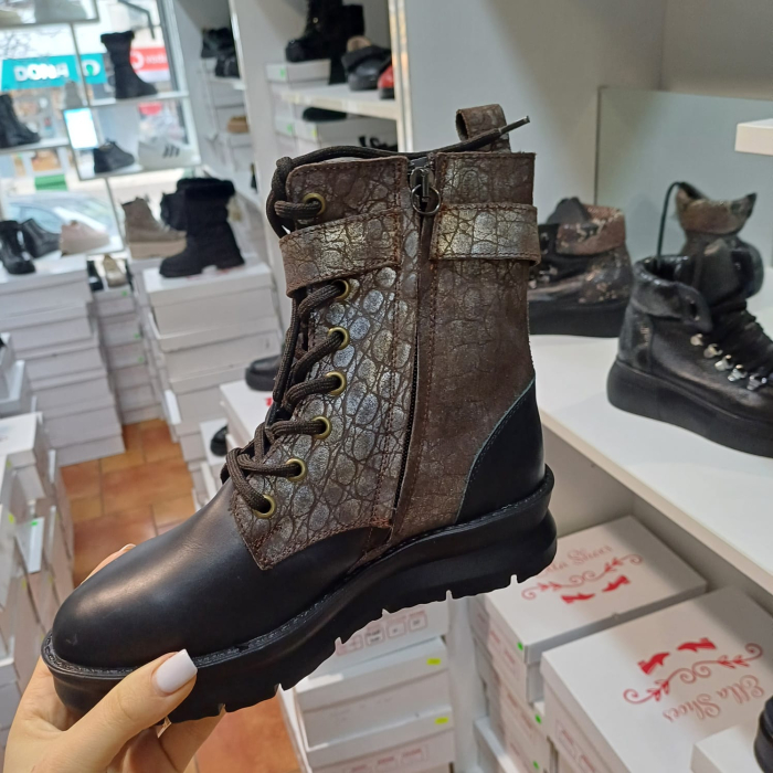 Bocanci Muzi platforma piele naturală [2]