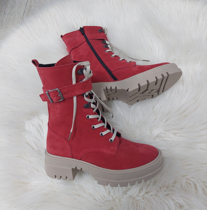 Ghete Combat  baretă din piele naturală [2]