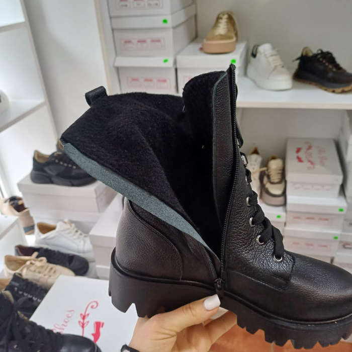 Ghete Combat  baretă din piele naturală [2]