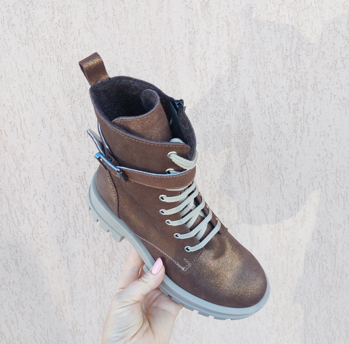 Ghete astra  baretă din piele întoarsă [3]