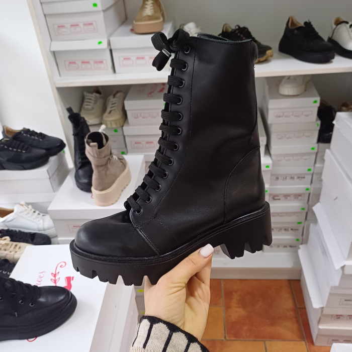 Ghete din piele naturala Miruna Army [2]