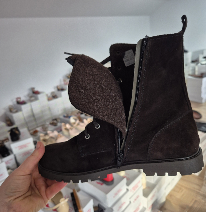 Ghete piele naturala velur [3]