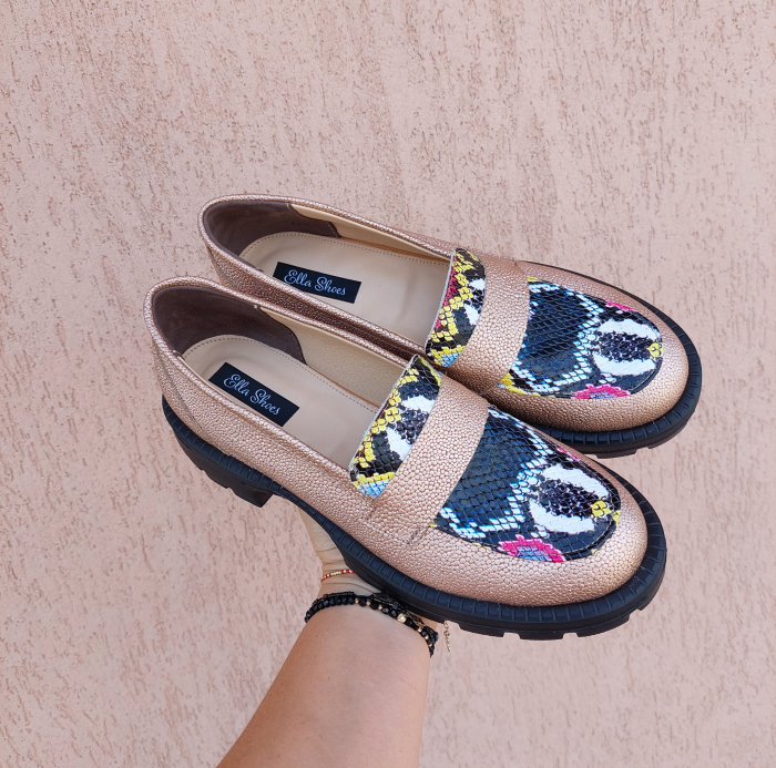 Mocasini Glamour din piele naturală [2]