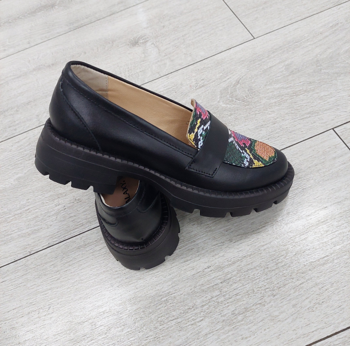 Mocasini Glamour snake din piele naturală [3]