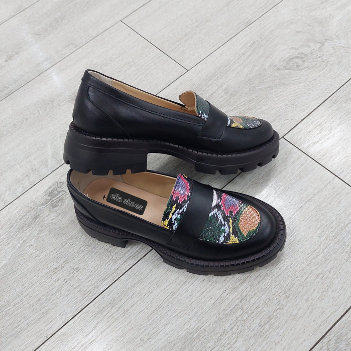 Mocasini Glamour snake din piele naturală [2]