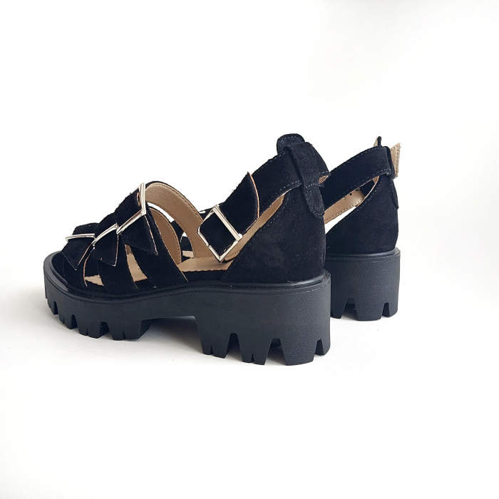 Sandale Glady cu 4 barete din piele naturala [4]