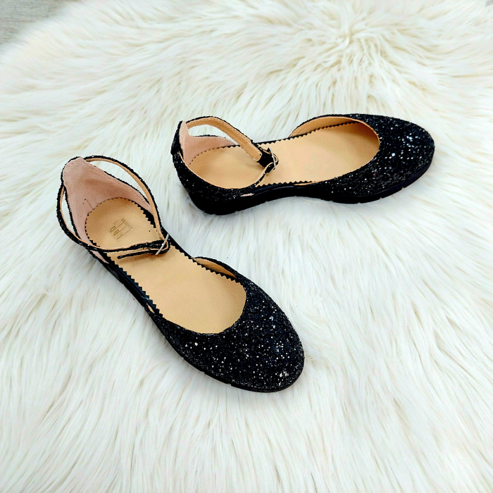 Sandale Nidia gliter negru [2]