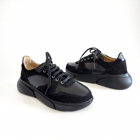 Adidas Arya negru  din piele naturala [2]
