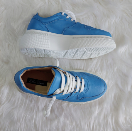 Adidas din piele naturala Asty bleu [2]