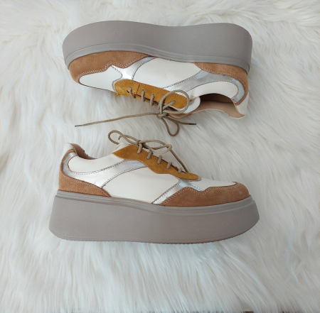 Femei - Adidas din piele naturala talpa groasa