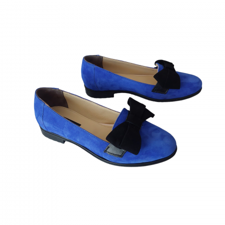 Mocasini piele naturală cu funda [1]