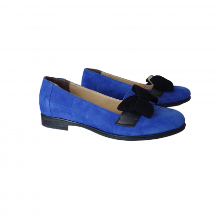 Femei - Mocasini piele naturală cu funda