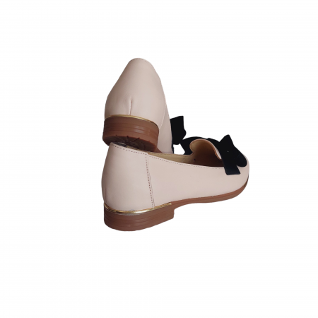 Mocasini piele naturală cu funda [2]