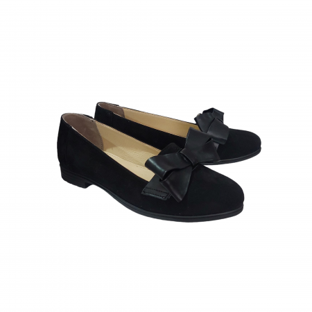 Femei - Mocasini piele naturală cu funda