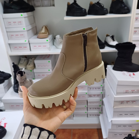 Botine din piele naturala cu fermoar [1]