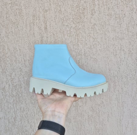 Botine și cizme scurte - Botine scurte piele naturală