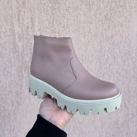 Botine și cizme scurte - Botine scurte piele naturală