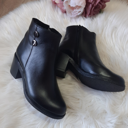 Botine Sila din piele naturală cu butoni [2]