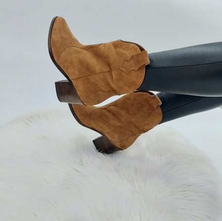 Ciocate  din piele naturală fara fermoar - velur [1]