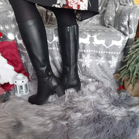 Cizme lungi din piele naturală [3]