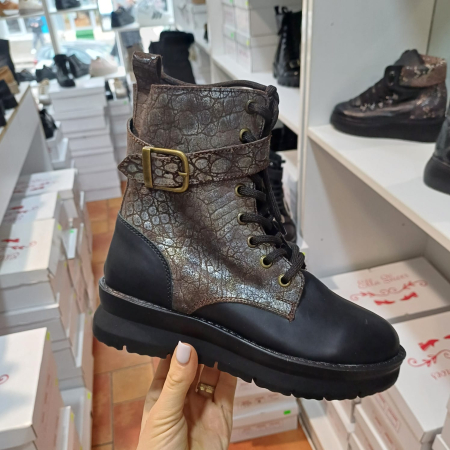 Femei - Bocanci Muzi platforma piele naturală