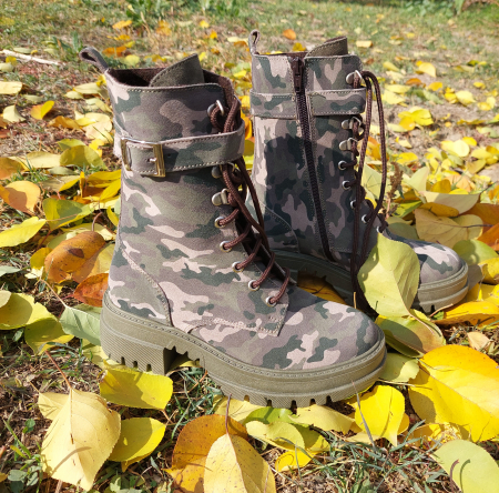 Ghete Combat  baretă din piele naturală [1]