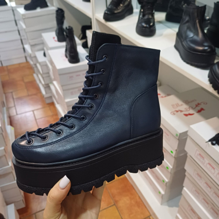 Ghete și bocanci - Ghete cu șiret din vârf piele naturala