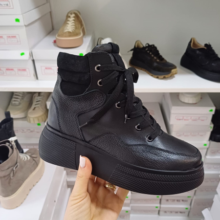 Ghete și bocanci - Ghete Giuly  din piele naturală