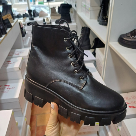 Ghete și bocanci - Ghete Melania din piele naturală