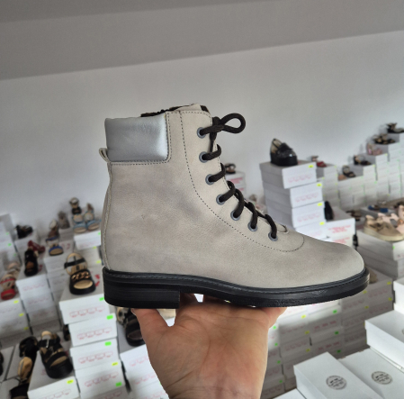 BLACK FRYDAY - 100% Piele naturală - Ghete tip insuleta piele nabuc