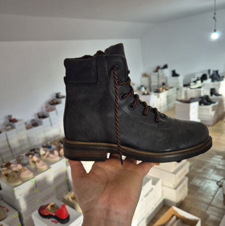 BLACK FRYDAY - 100% Piele naturală - Ghete tip insuleta piele naturala