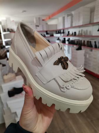 Mocasini - Mocasini cu franjuri Asteria din piele naturală